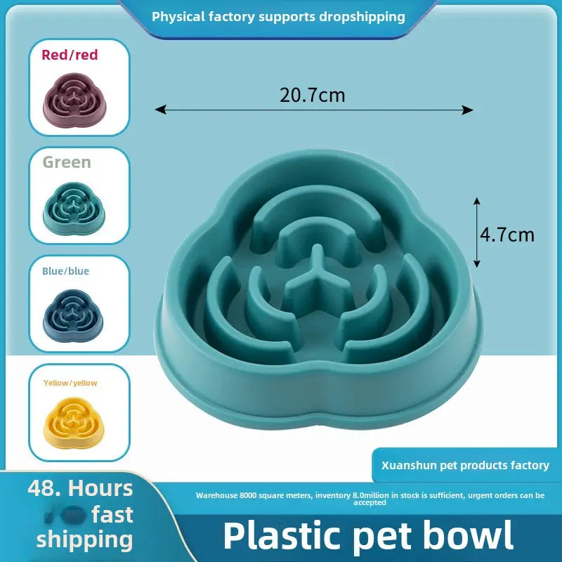 Calm Bowl Slow Feeder - dimensions 20.7cm diameter x 4.7cm height