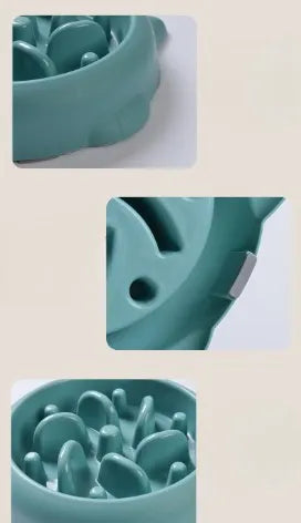 Calm Bowl Slow Feeder - top view maze detail